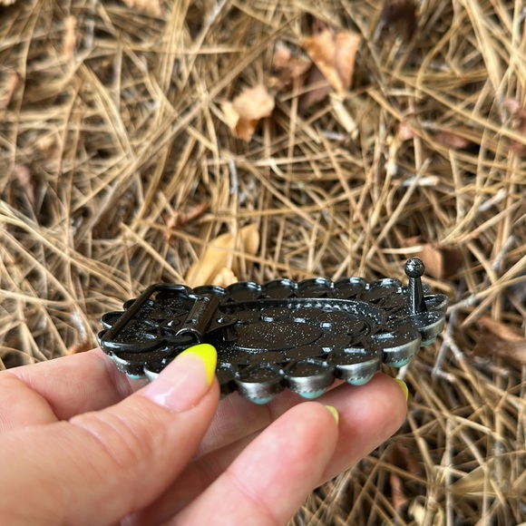 RELISTED Turquoise Concho Belt Buckle - Picture 6 of 6